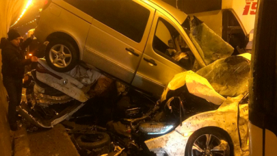 Bolu Dağı Tüneli'nde 32 araçlık zincirleme kaza