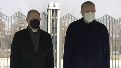 Cumhurbaşkanı Erdoğan, Almanya Başbakanı Scholz ile bir araya geldi