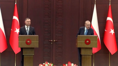 Cumhurbaşkanı Erdoğan, Polonya Cumhurbaşkanı Duda ile ortak basın toplantısı düzenledi