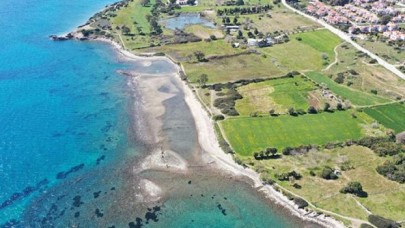 Datça'da deniz çekilince ortaya çıkan liman kalıntılarının belgeleme çalışmaları başladı