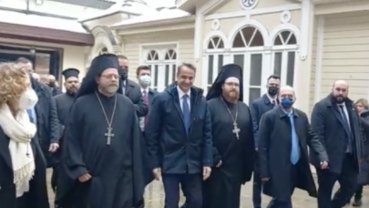 Yunanistan Başbakanı Miçotakis, Fener Rum Patrikhanesi'ni ziyaret etti