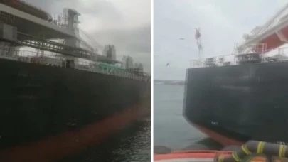 Haydarpaşa'da yük gemisi karaya oturdu