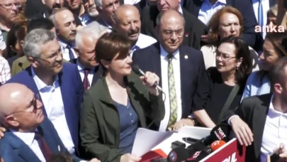 CHP'li Kaftancıoğlu, yıkımın başladığı Atatürk Havalimanı'na gitti