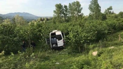 Ordu’da minibüs fındık bahçesine uçtu: 11 yaralı