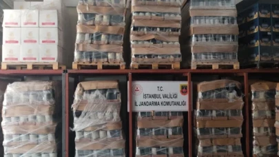 İstanbul'da 16 bin litre sahte alkol ele geçirildi