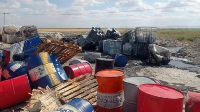 Konya’da varillerden sızan kimyasal atıklar 20 hayvanın yaralanmasına neden oldu