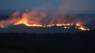 Bulgaristan’daki yangın Edirne'nin sınır köylerine dayandı: Alevler ürkütücü boyuta ulaşıyor