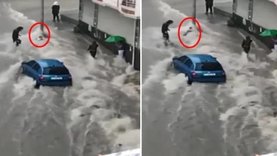 Esenyurt’ta bir çocuk akıntıda sürüklendi