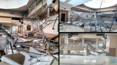 İstanbul Anadolu Adliyesi’nde asma tavan çöktü