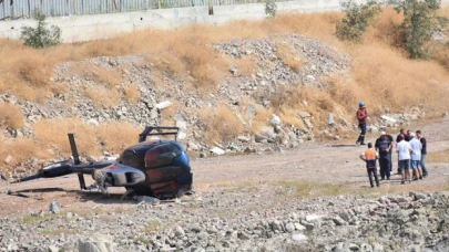 İzmir'de helikopter kazası: Pilot ve yardımcısı yaralandı