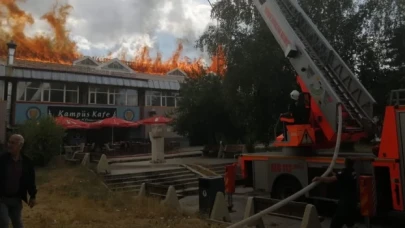 Atatürk Üniversitesi yemekhanesinde yangın kontrol altında