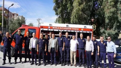 Milas belediye başkanı Muhammet Tokat Milas itfaiyesi’ni ziyaret etti