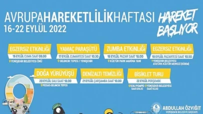 Yenişehir Belediyesinden 7 günlük sağlıklı hareketlilik etkinliği