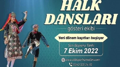 Antalya Büyükşehir Halk Dansları Gösteri Ekibi için yeni dönem başvuruları başladı