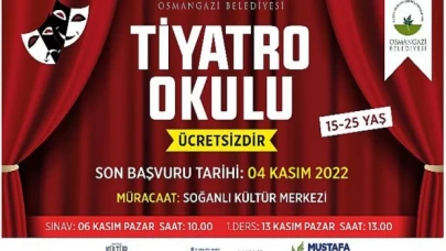 Osmangazi Belediyesi Tiyatro Okulu Başlıyor