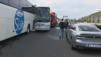 Yavuz Sultan Selim Köprüsü girişinde zincirleme kaza meydana geldi