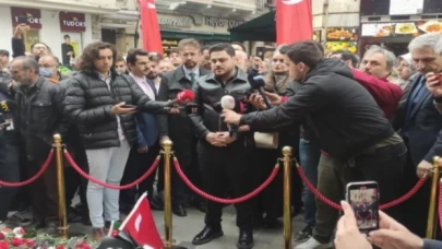 BTP lideri Hüseyin Baş Taksim’de