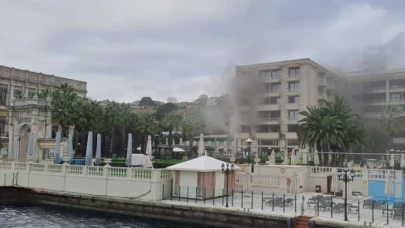 Çırağan Sarayı'nın otel bölümünde çıkan yangın kontrol altına alındı