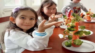 Çocuklar için şatoda sebze ağacı