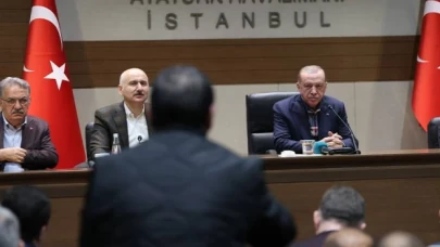 Erdoğan, minibüs odaları başkanları ve şoförleriyle buluştu