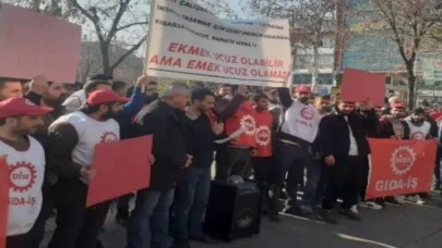 Bingöl’de fırın çalışanlarından ’düşük maaş’ eylemi