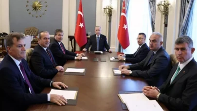 Cumhurbaşkanı Erdoğan KKTC Başbakanı Üstel'i kabul etti