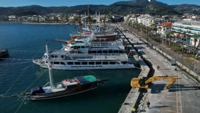 Marmaris Limanı yenilenen yüzüyle hizmet verecek