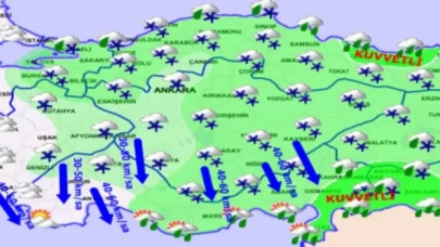 Ege ve Marmara kıyıları hariç kar uyarısı