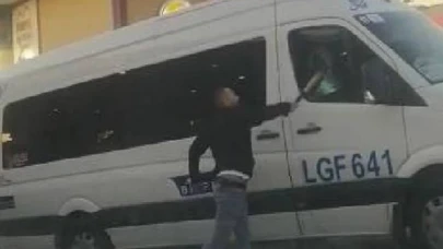 Küçükçekmece'de okul servisine beyzbol sopalı saldırı