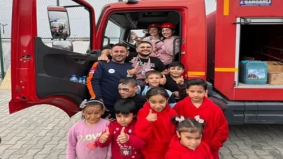Manisa’da afetzede çocuklara itfaiyecilik eğitimi