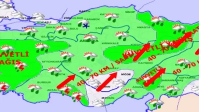 Meteoroloji’den kuvvetli yağış ve fırtına uyarısı