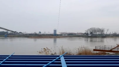 Sakarya Nehri’nde ’zipline’ heyecanı