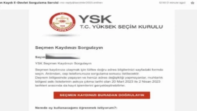’Sorgulayın’ e-postasına dikkat!