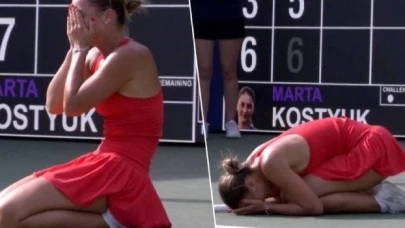 Ukraynalı tenis şampiyonu Marta Kotsyuk, Rus rakibinin elini sıkmayı reddetti