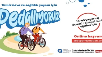 Antalya Büyükşehir Temel Bisiklet Sürüş Eğitimlerine devam ediyor