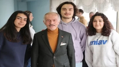 Başkan Aydıner’den stajyerlere 'tatlı sürpriz’