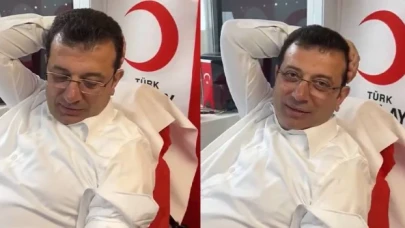 Ekrem İmamoğlu Kızılay’a kan bağışında bulundu