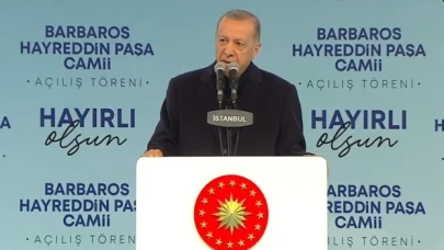 Erdoğan, Barbaros Hayrettin Paşa Camisi'nin açılışını gerçekleştirdi