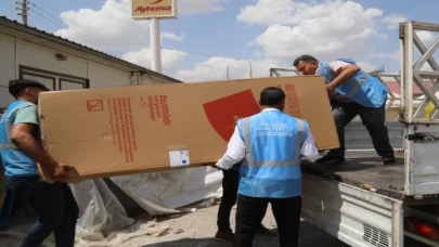 Gaziantep’te ev eşyaları ilk sahiplerine ulaştı