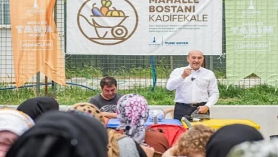 Mahalle bostanı için kura çekildi