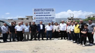 Nevşehir Hatay’a sebze hali yaptırıyor
