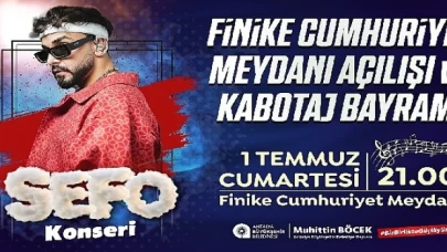 Finike Cumhuriyet Meydanı Sefo konseri ile açılıyor