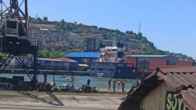 Zonguldak Limanı'nda mayınlı gemi alarmı