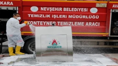 Nevşehir Belediyesi’nden dezenfeksiyon çalışması