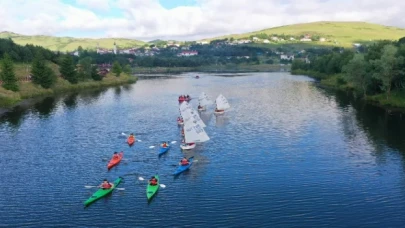 Yaylada kano yelken rüzgarı