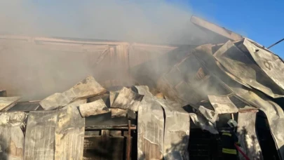 Antalya'da Organize Sanayi Bölgesi'ndeki gıda fabrikasında yangın