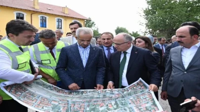 Konya’da banliyö hattına yakın mercek