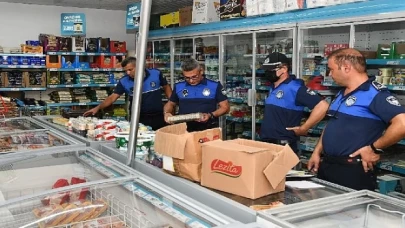 Yenişehir Belediyesi zabıtası denetimlerde tarihi geçmiş ürünler tespit etti