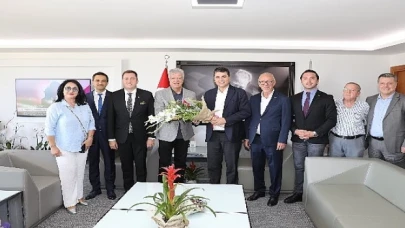 Demokrat Parti Lideri Uysal’dan Başkan Engin’e Ziyaret