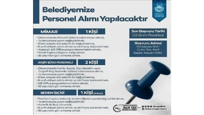 İnegöl Belediyesi Mimar, Büro Personeli Ve Beden İşçisi Alacak